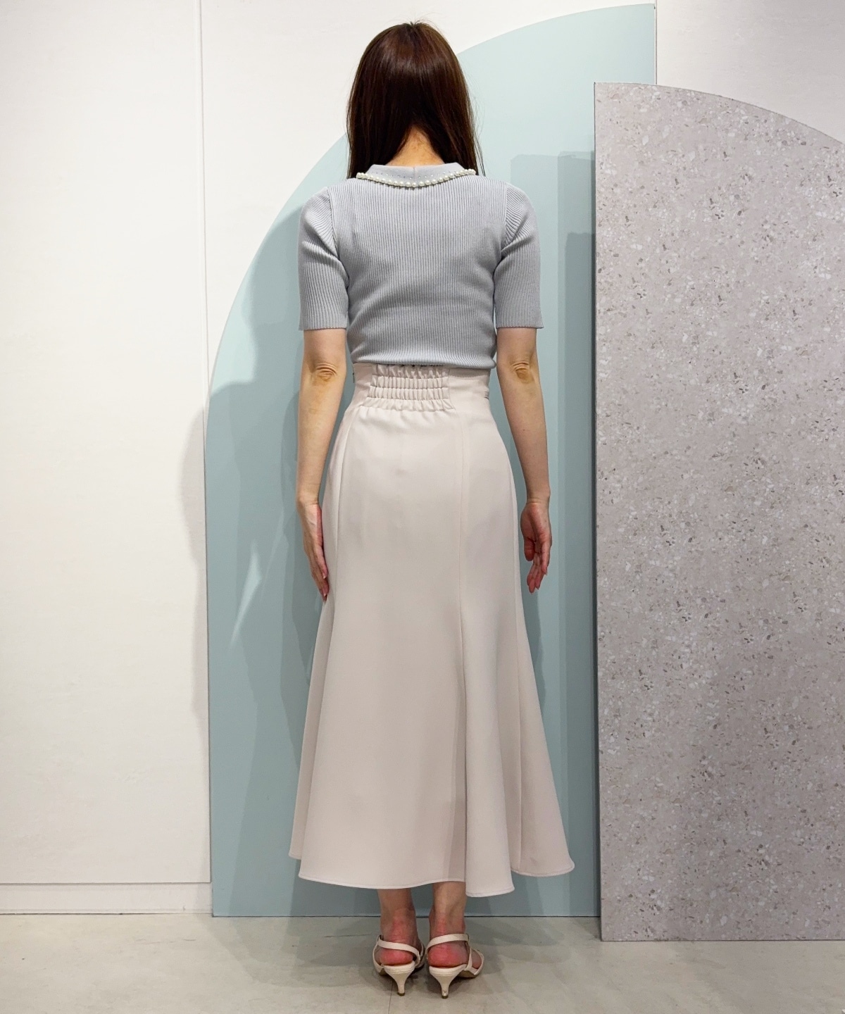 日本製ビットベルト付きマーメイドスカート