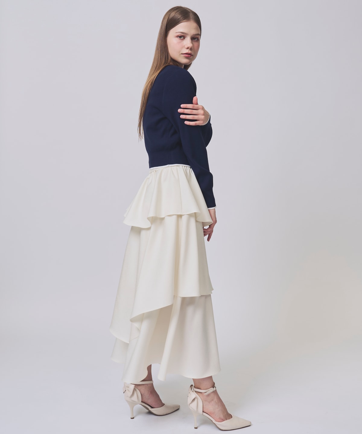 【2/20(Fri)発売】麻調ティアードスカート