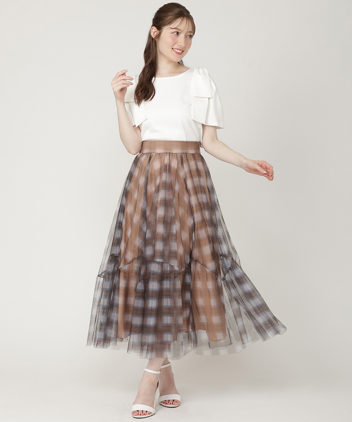 【6/11発売】チェックチュールスカート