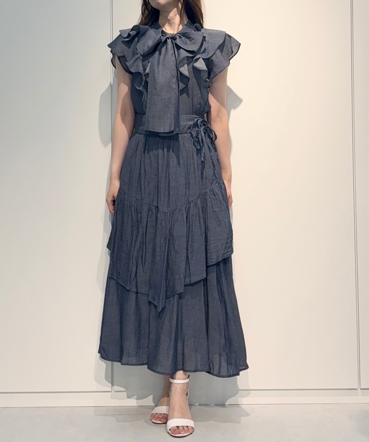 【4/24(Fri)発売】シアーデニムティアードスカート