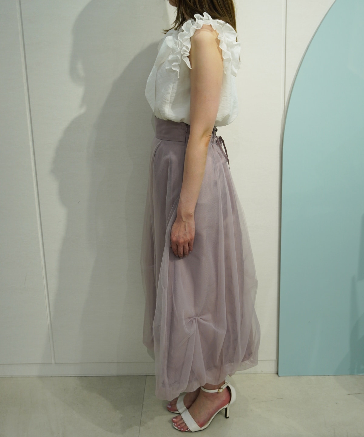 【4/17(Fri)予約開始】リボンタックバルーンチュールスカート