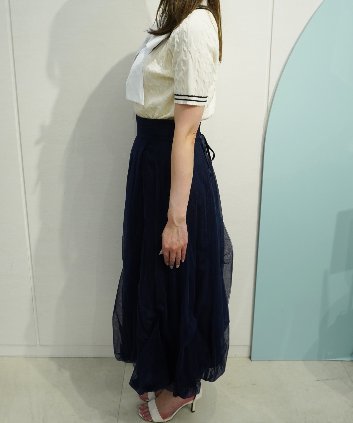 【4/17(Fri)予約開始】リボンタックバルーンチュールスカート