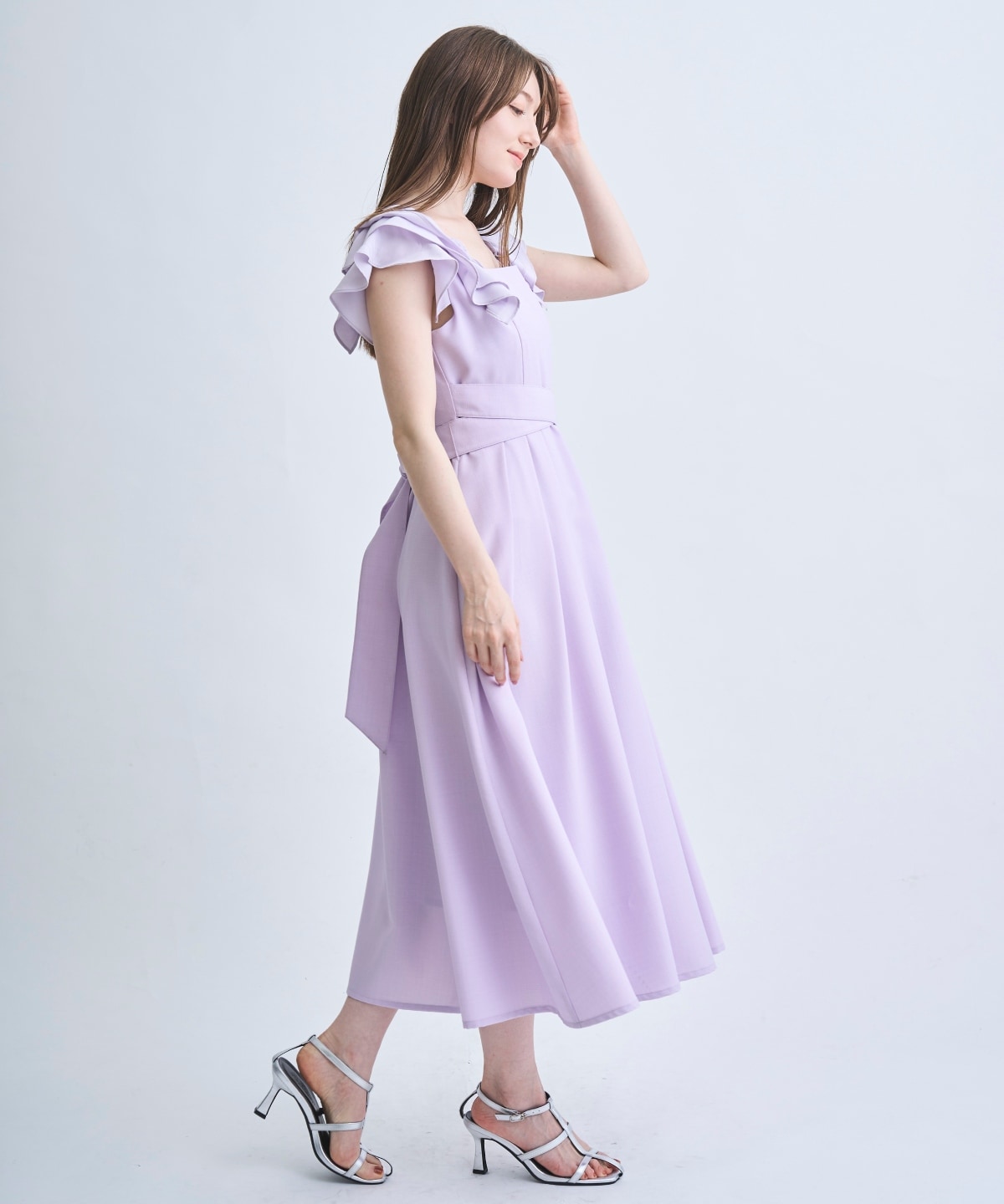 【3/19(Thu)予約開始】バックリボン袖フリルワンピース