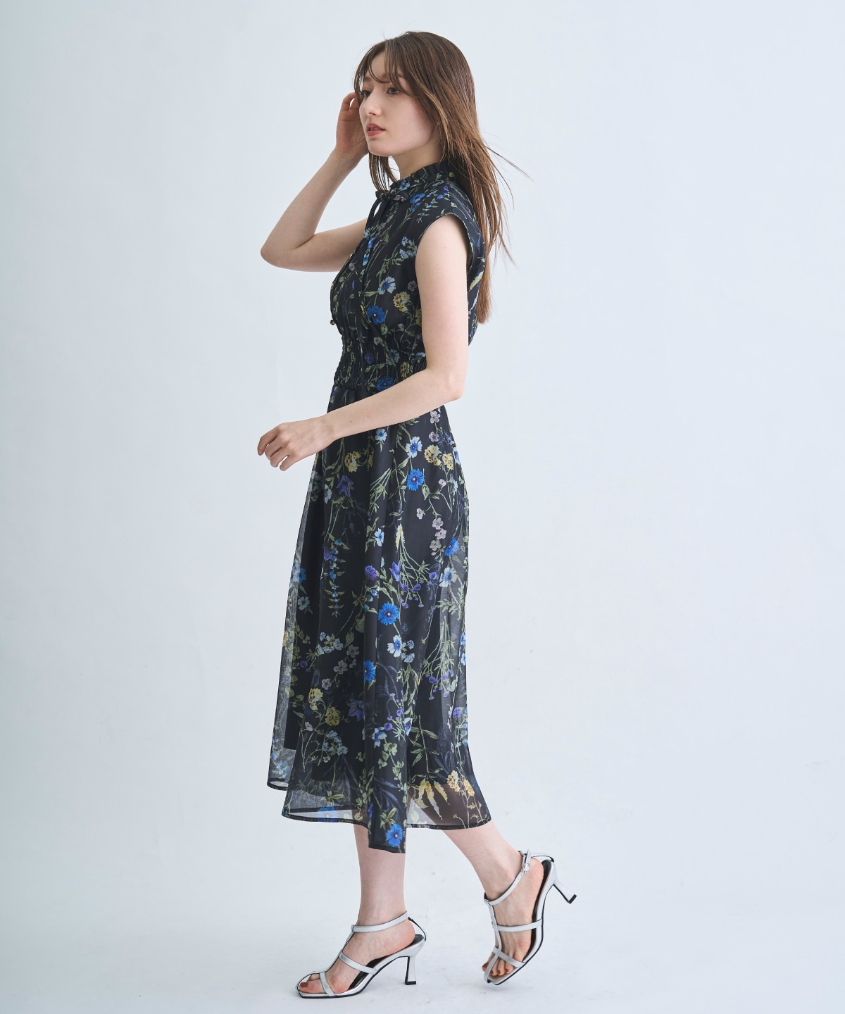 【3/19(Thu)予約開始】シアーグリーンフラワーワンピース