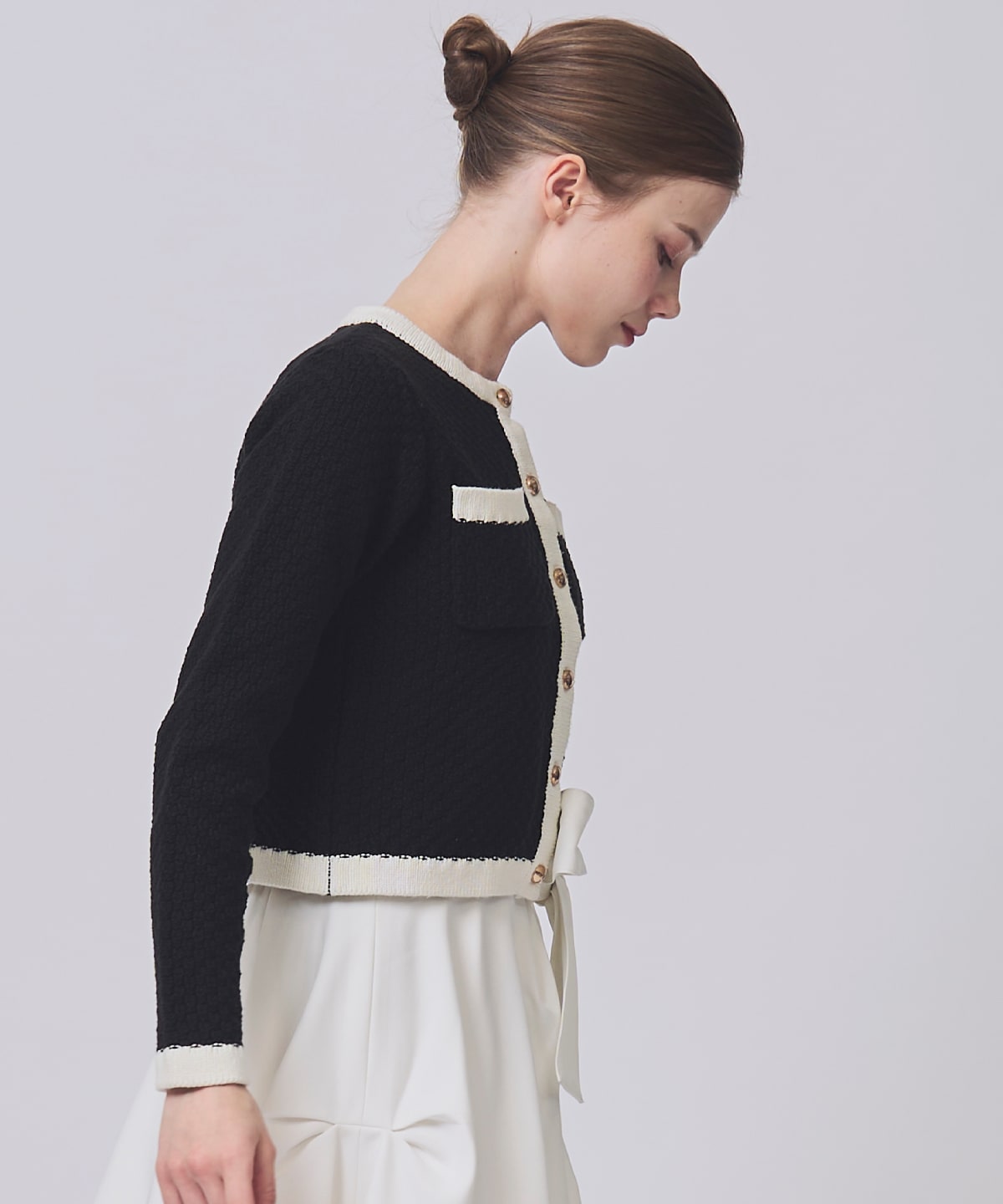 【2/21(Sat)発売】配色ニットジャケット