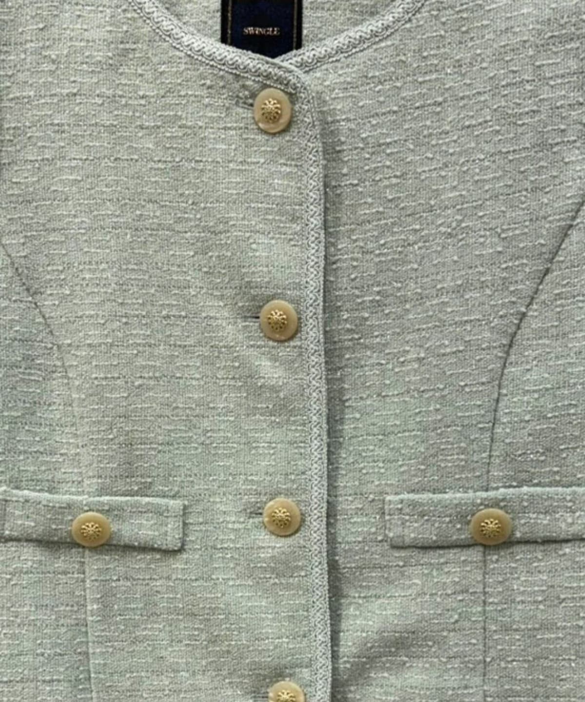 【3/6(Fri)発売】ラメツイードノーカラージャケット