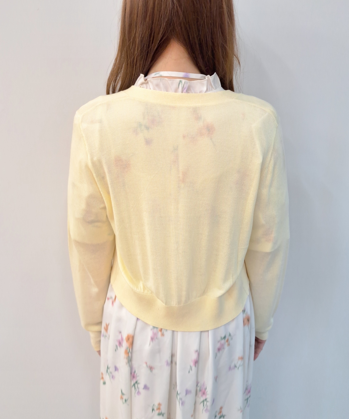 【5/1(Fri)発売】金ボタンVネックシア―カーディガン