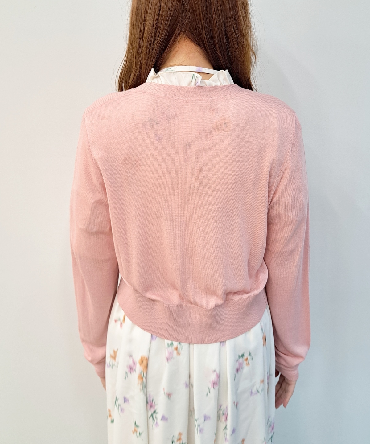 【5/1(Fri)発売】金ボタンVネックシア―カーディガン