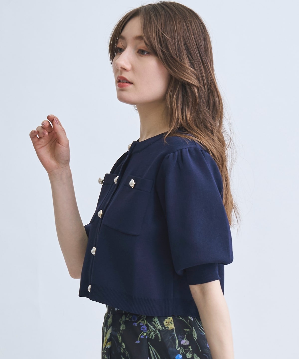 【4/10(Fri)発売】パフスリーブニットカーデプルオーバー