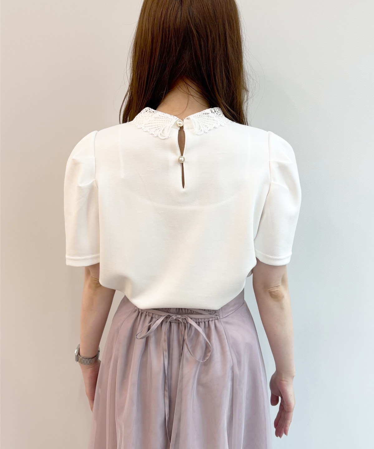 【5/1(Fri)発売】レースカラータックスリーブトップス
