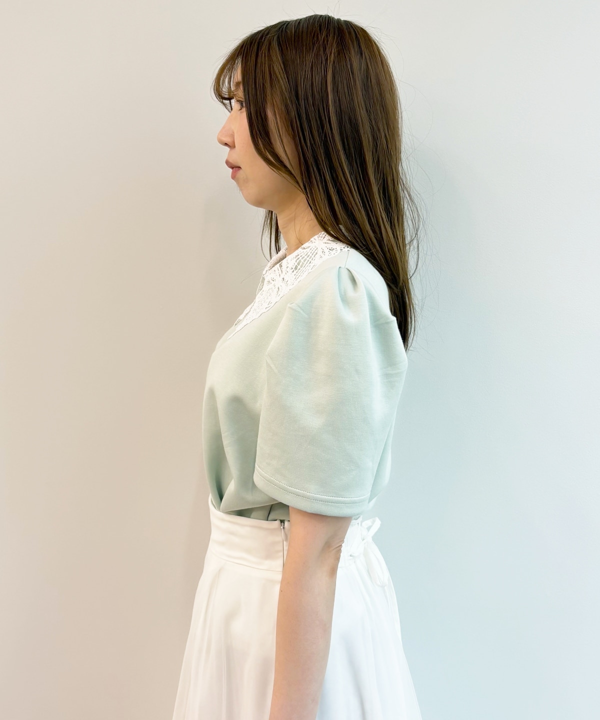 【5/1(Fri)発売】レースカラータックスリーブトップス