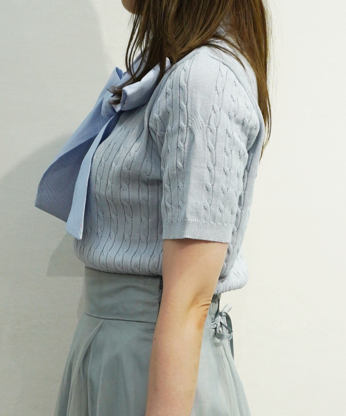 【4/17(Fri)予約開始】ケーブルジレレイヤードニットプルオーバー