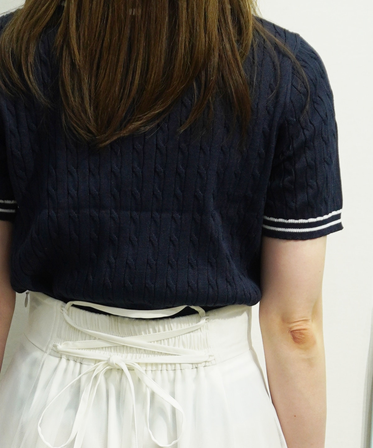 【4/17(Fri)予約開始】ケーブルジレレイヤードニットプルオーバー