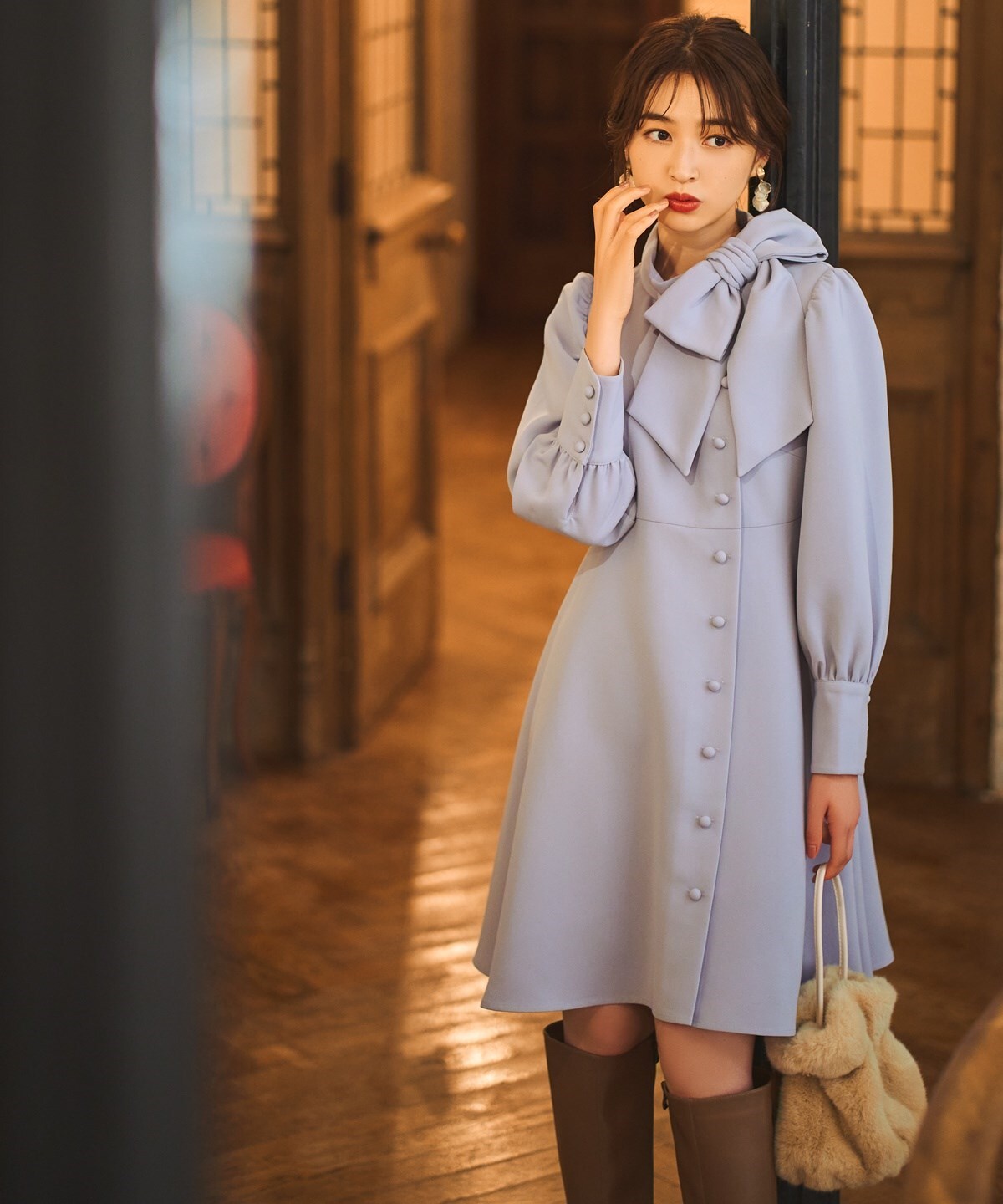 ショップリスト情報 ブラック アシメリボンワンピース Willselection ひざ丈ワンピース Winetfsa Com Br