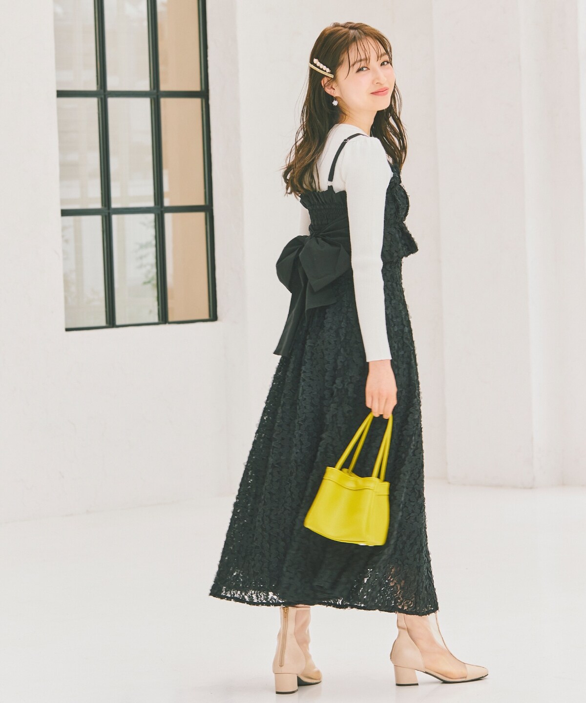 フラワーチュールフレアスカート(F ブラック): WILLSELECTION｜公式  