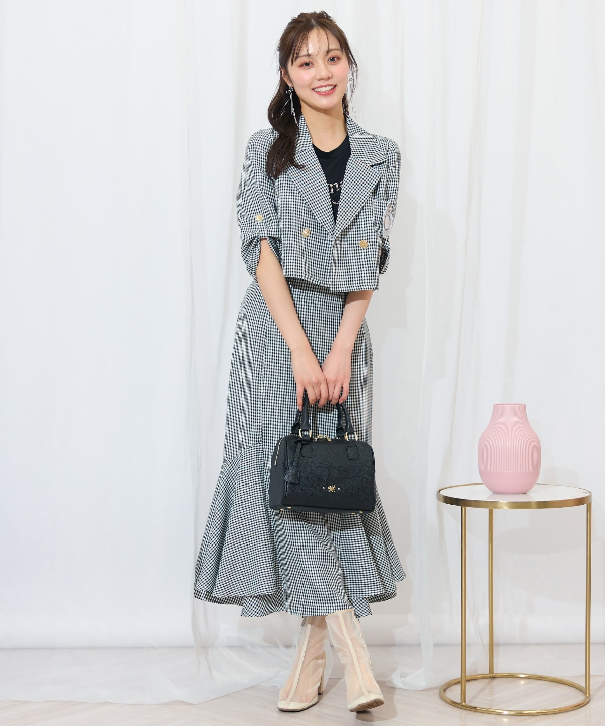 裾ボリュームマーメイドスカート