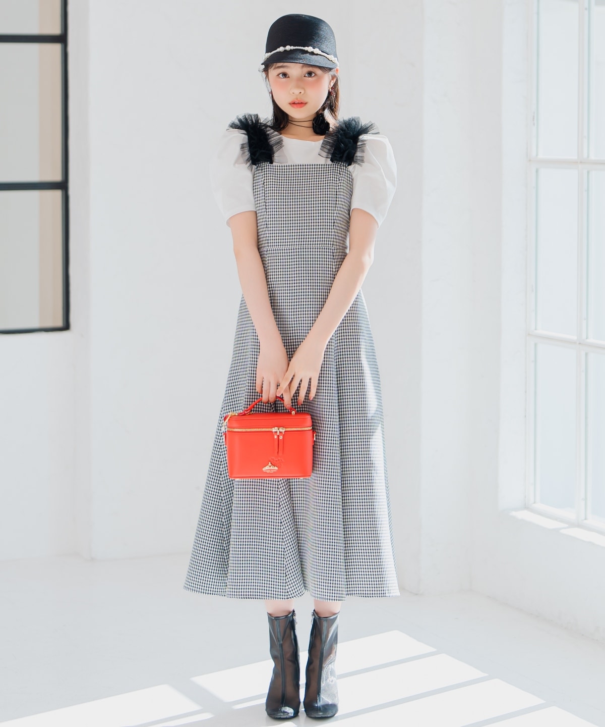 チュールフリルマーメイドジャンスカ