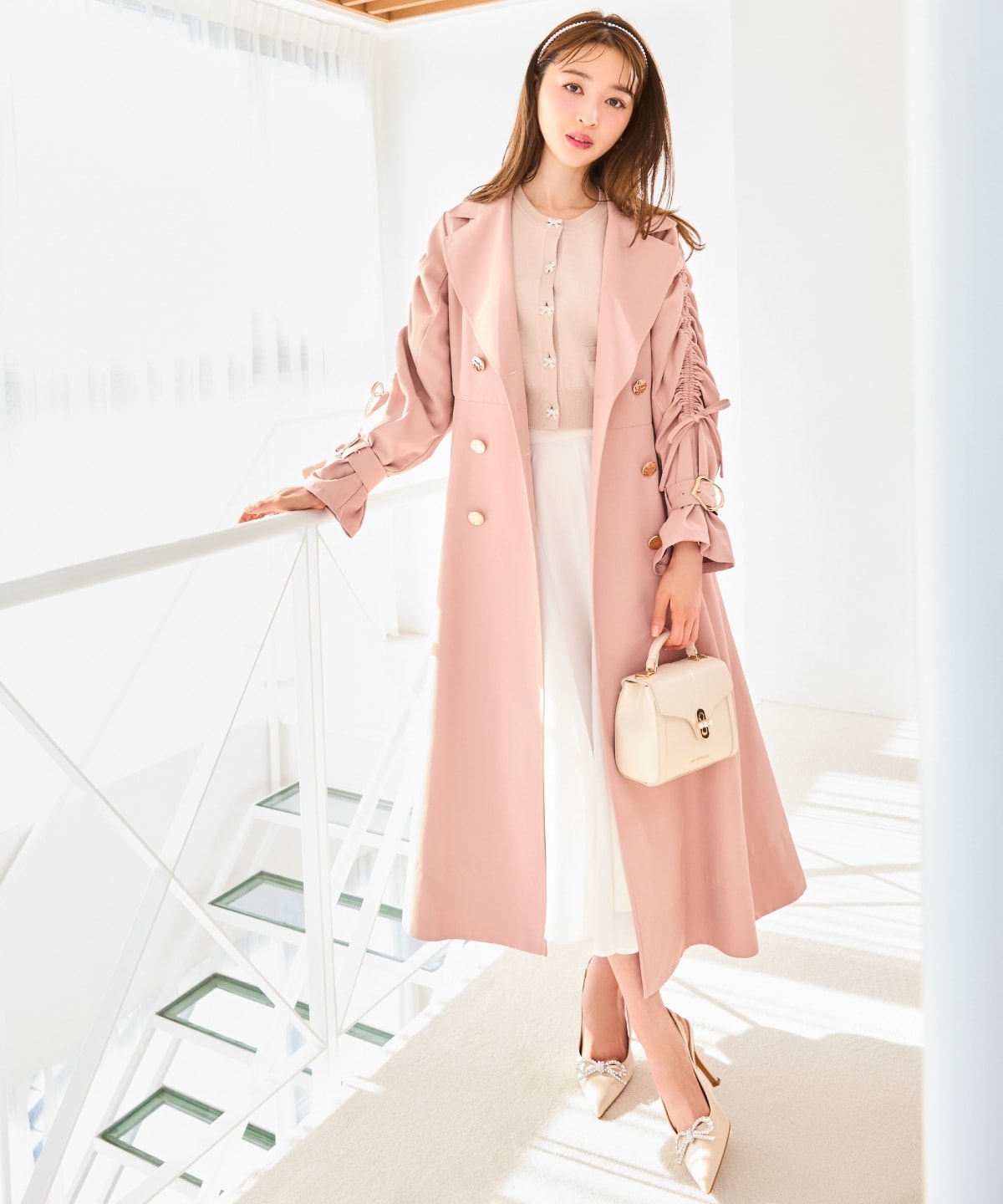 ドロストデザイントレンチコート