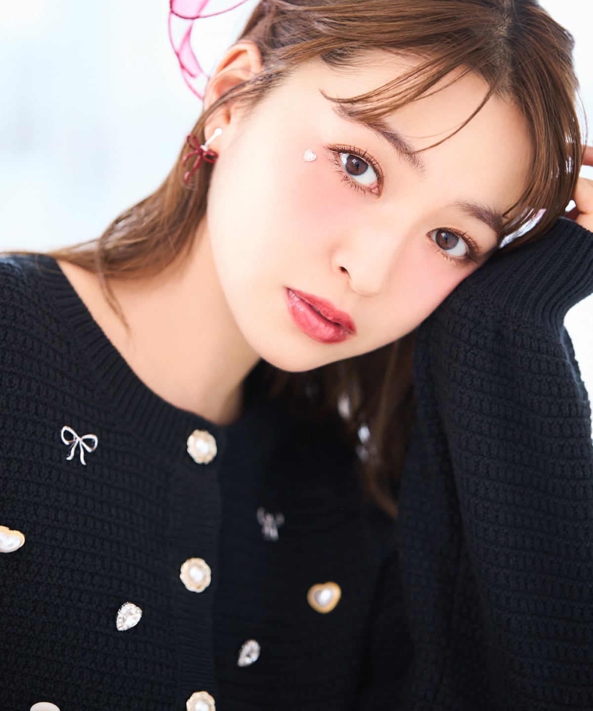 シャイニービジューカーディガン