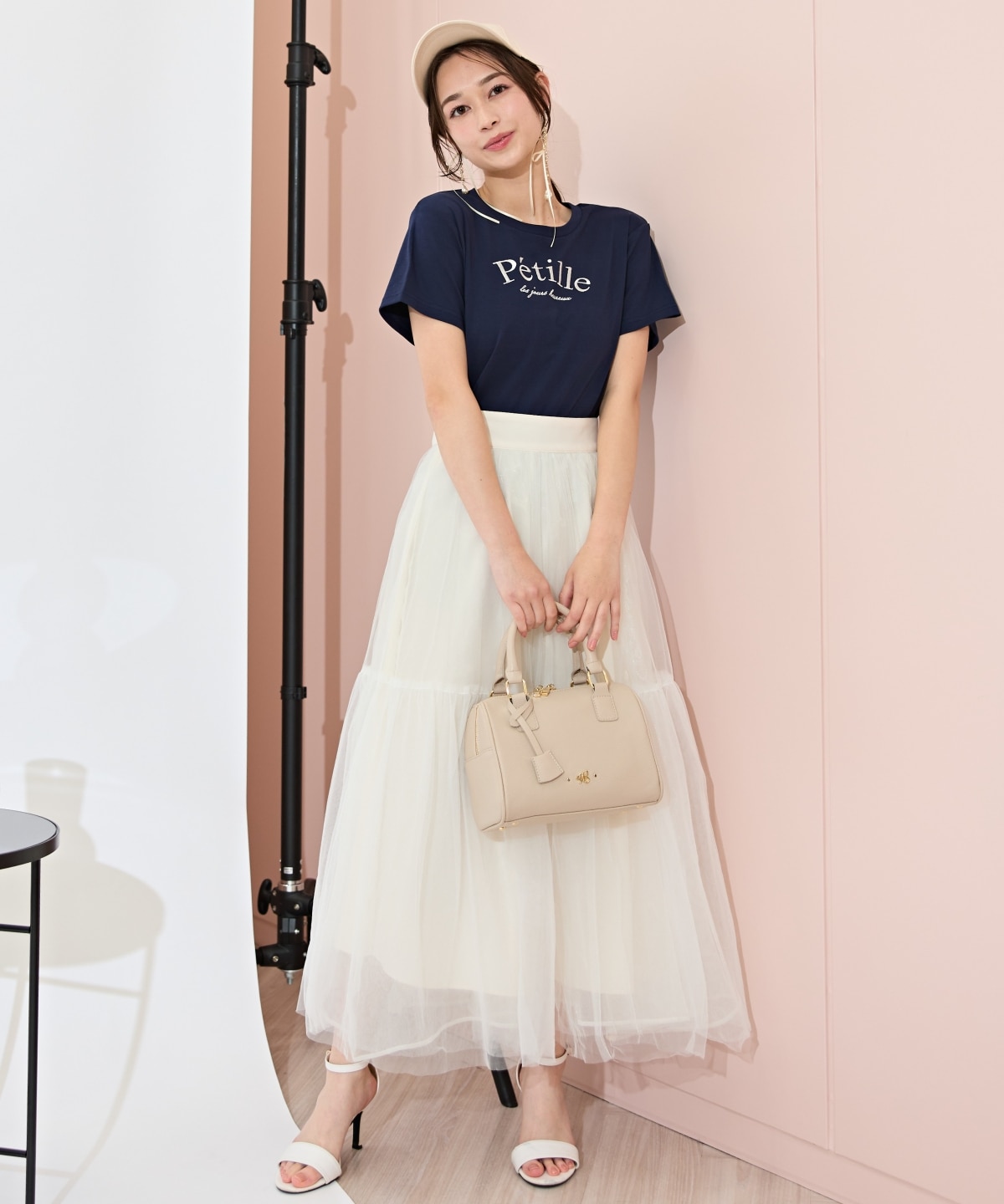 PetilleクルーネックTシャツ