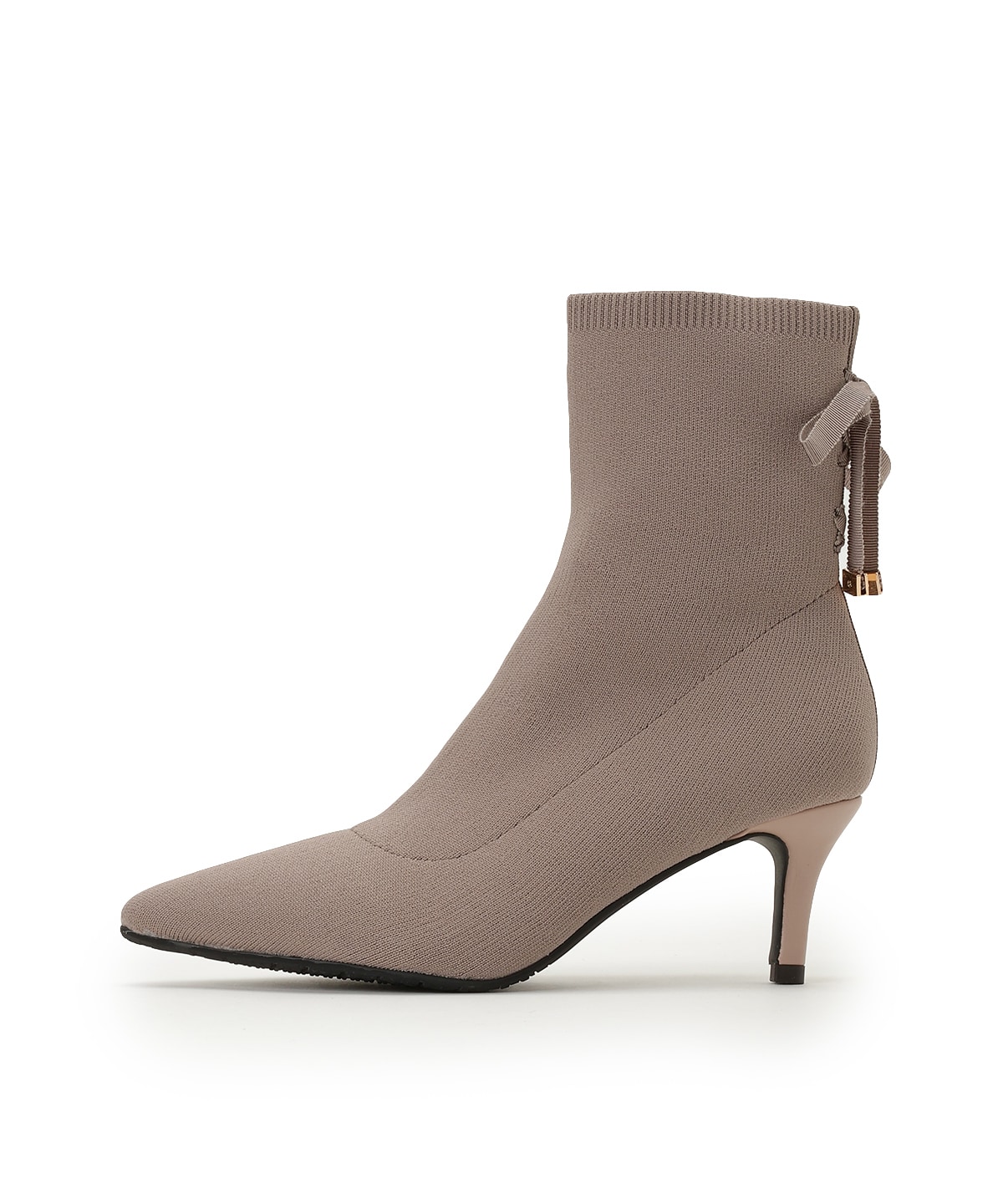 レースアップリボンソックスブーツ