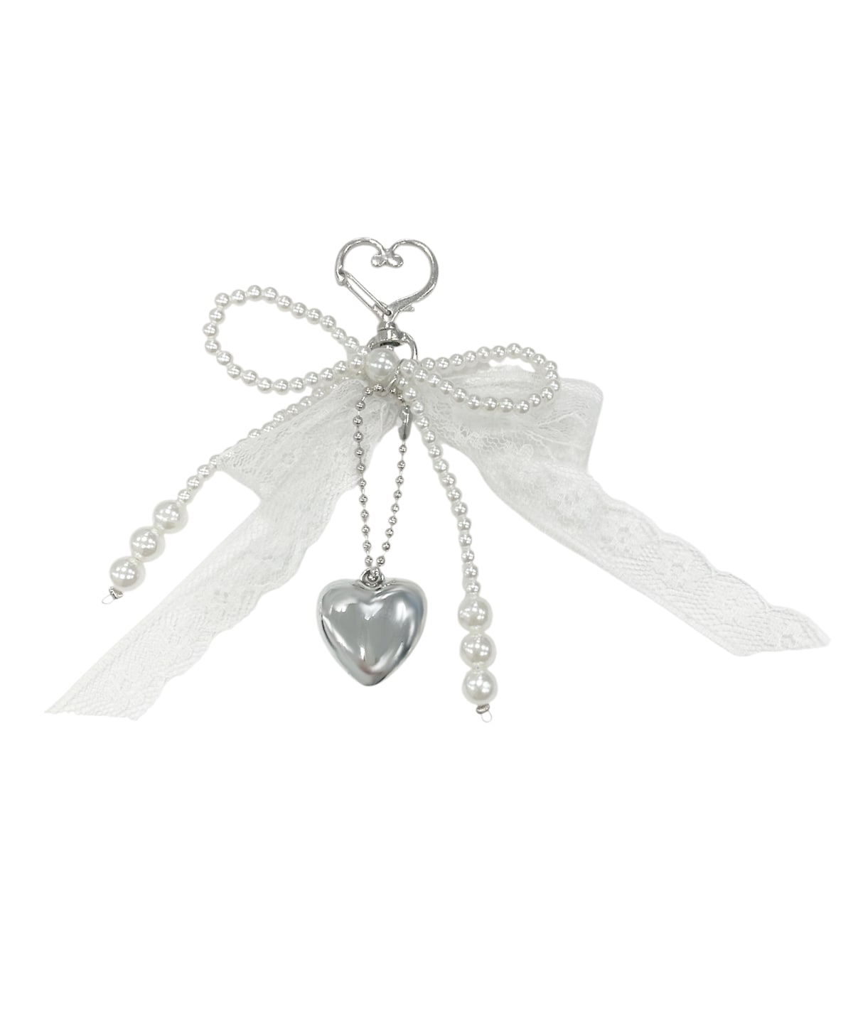 レースリボンバッグチャーム