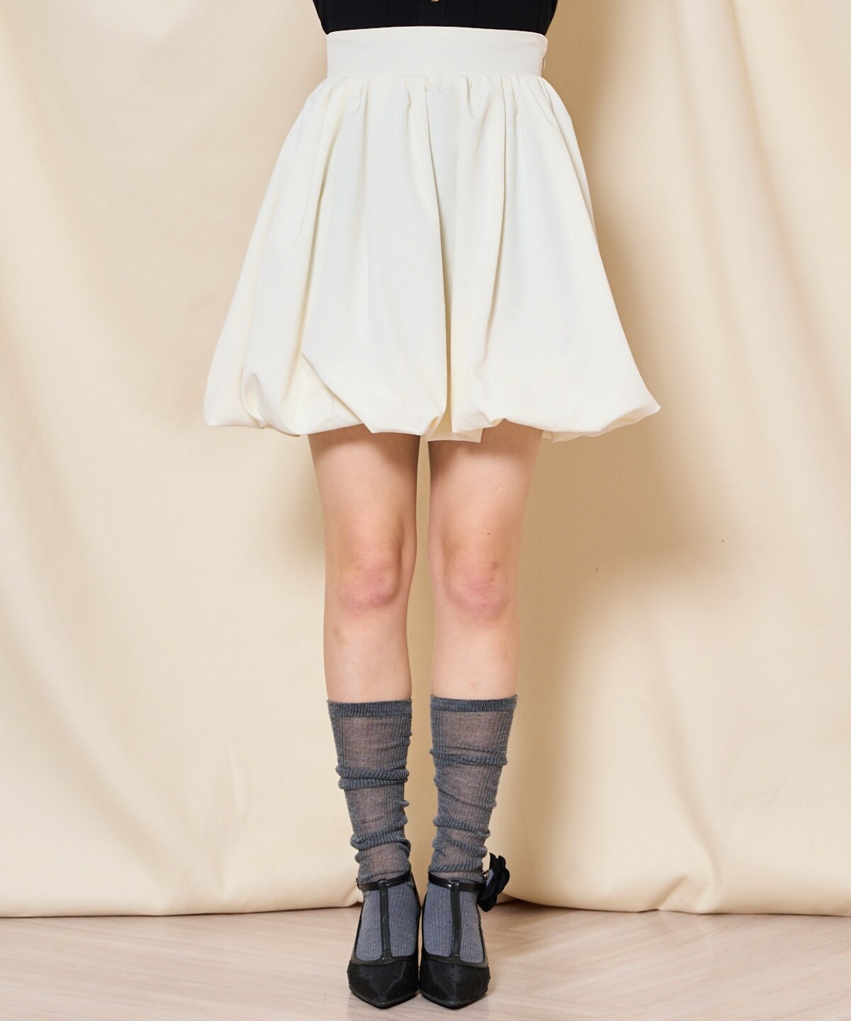 バブルヘムミニスカート(F ホワイト): WILLSELECTION｜公式