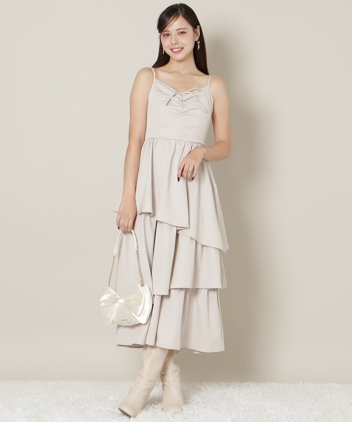 【New Year's Item】ティアードキャミワンピース