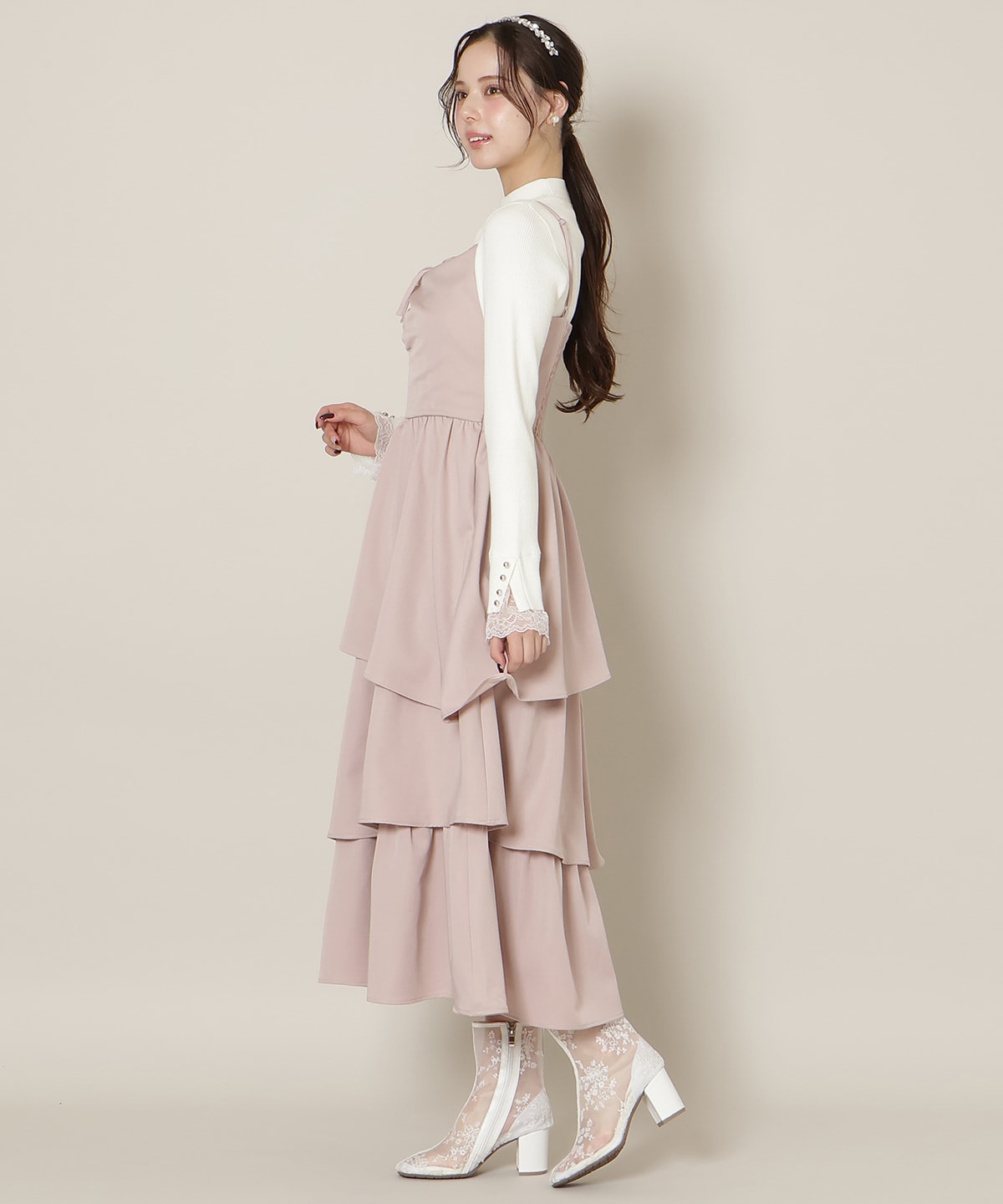 【New Year's Item】ティアードキャミワンピース