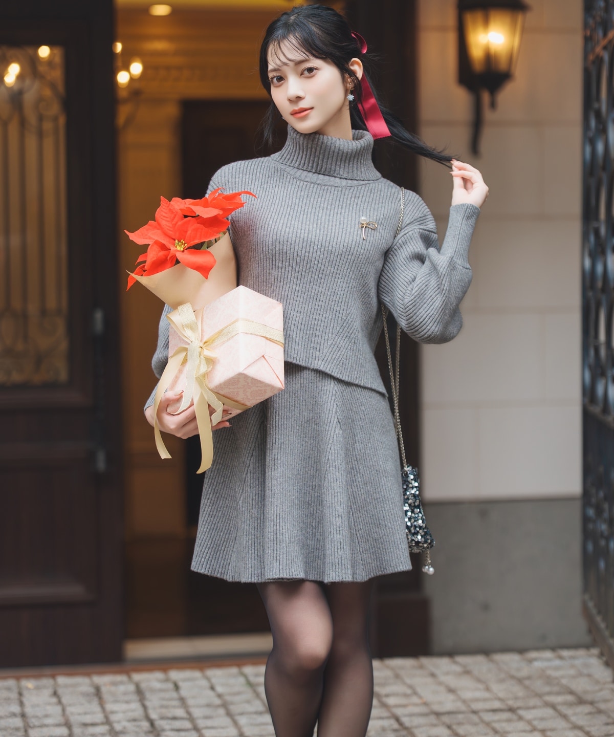 【12/5(fri)10時発売】オフタートル×スカートニットSETUP