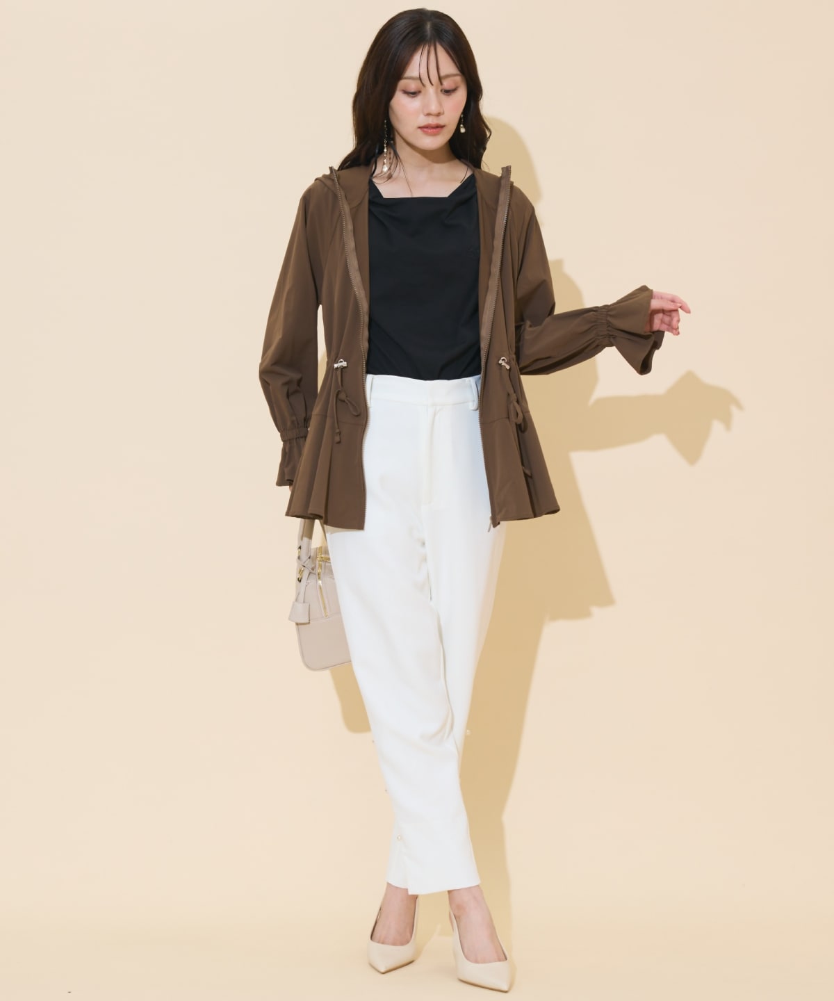 UVカットペプラムブルゾン