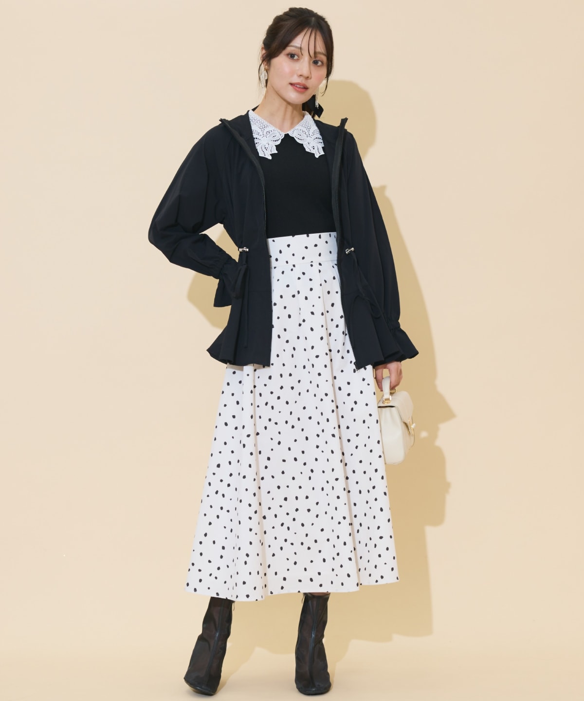 UVカットペプラムブルゾン