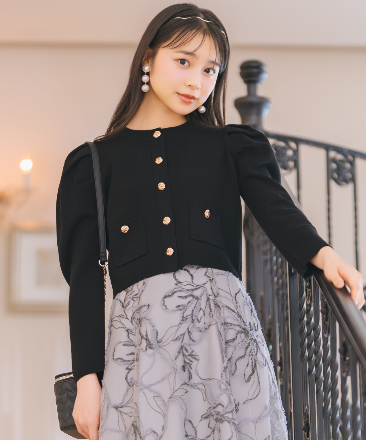 タックスリーブニットカーディガン