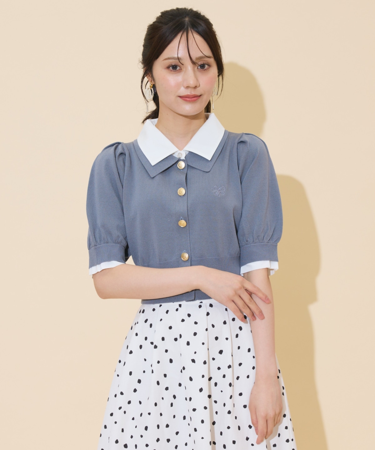 レイヤードカラープルオーバー