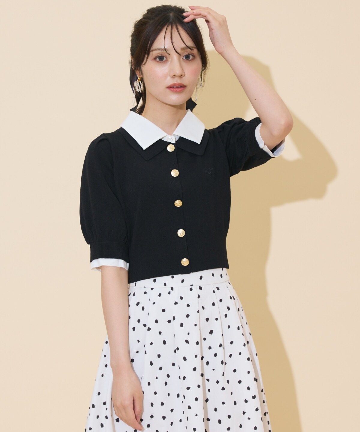 レイヤードカラープルオーバー