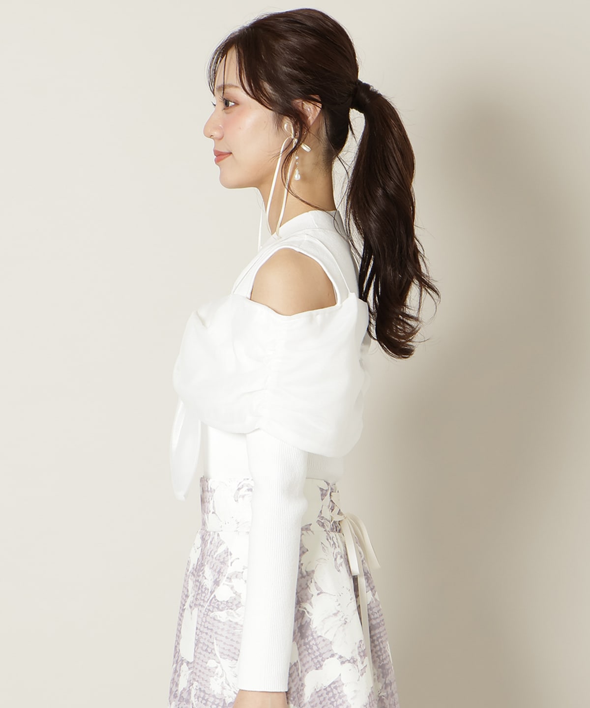 bibiy リボン ビスチェ トップス リボンビスチェオフショルセットアップ – BUNNY APARTMENT