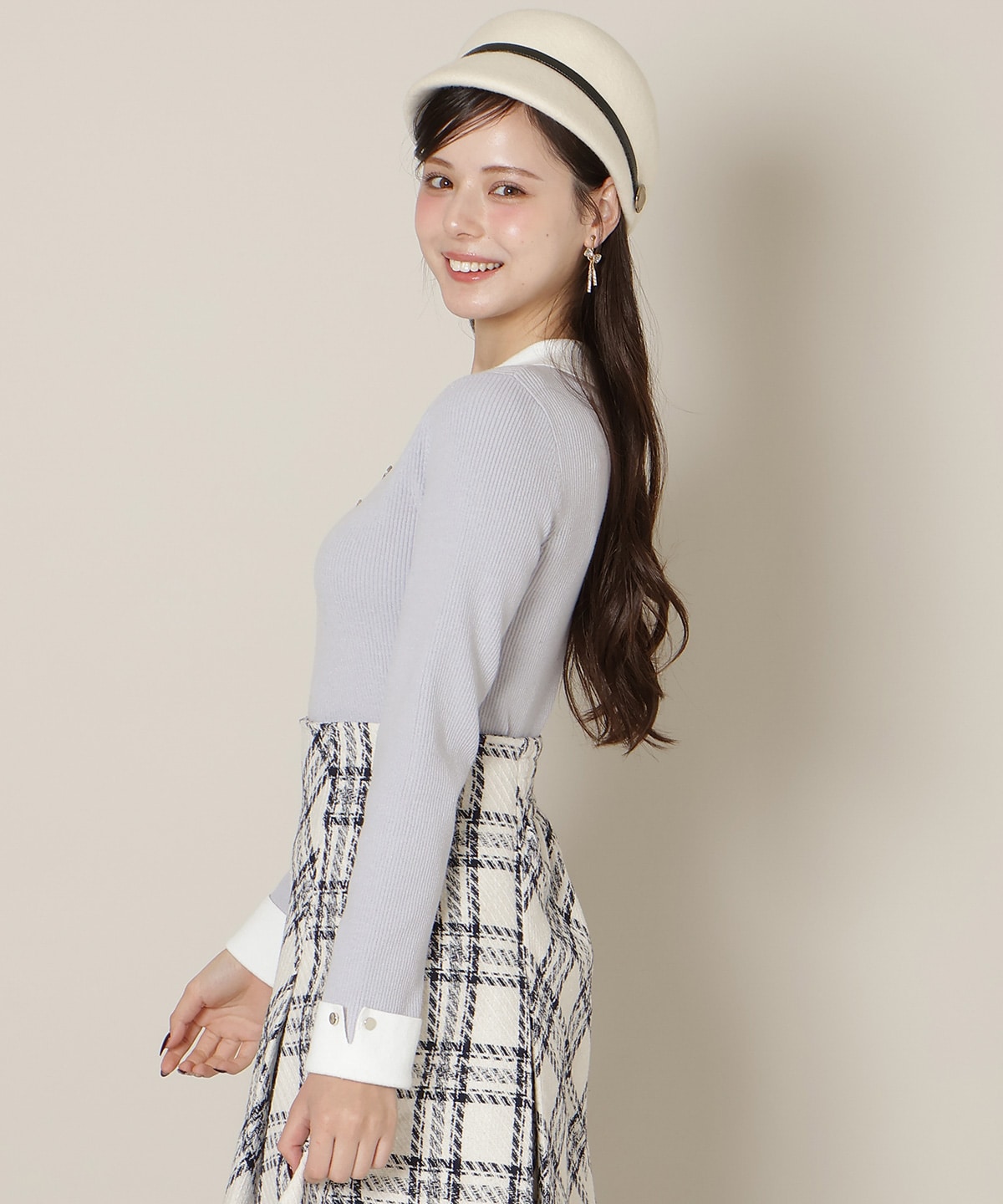 【1/1(thu)10時発売 New Year's Item】ポロカラーリブニット