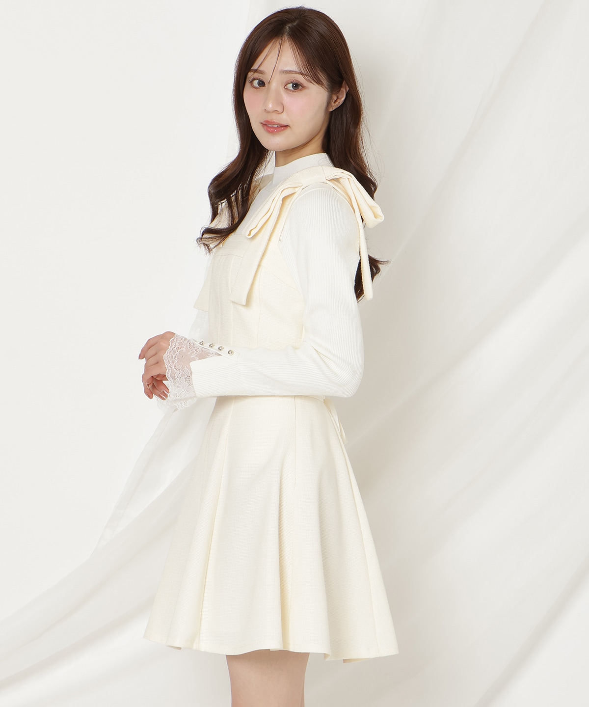 【2/11(wed)10時発売】リボンショルダービスチェ