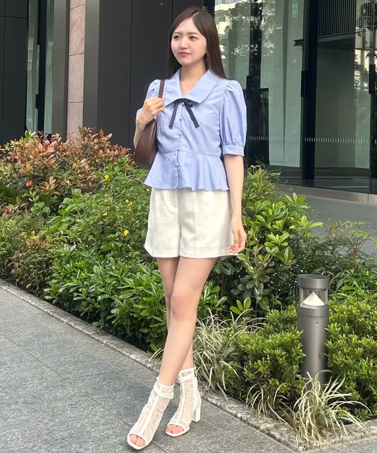 【新色追加】パフスリーブペプラムブラウス