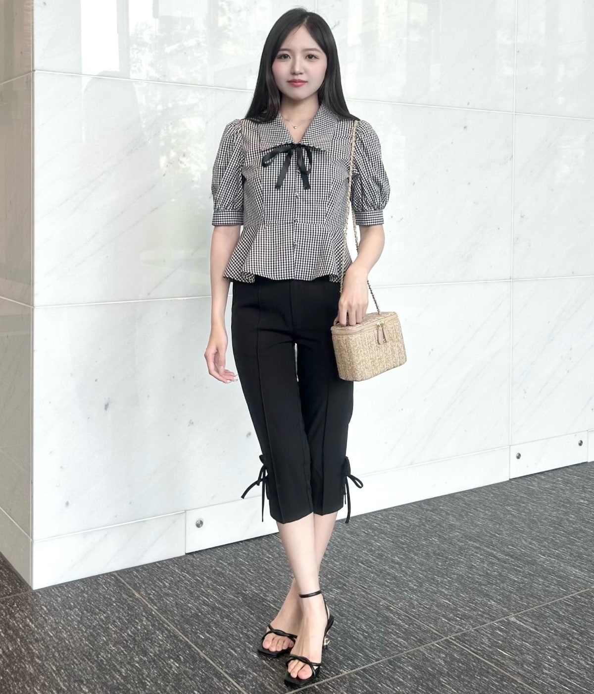 【新色追加】パフスリーブペプラムブラウス