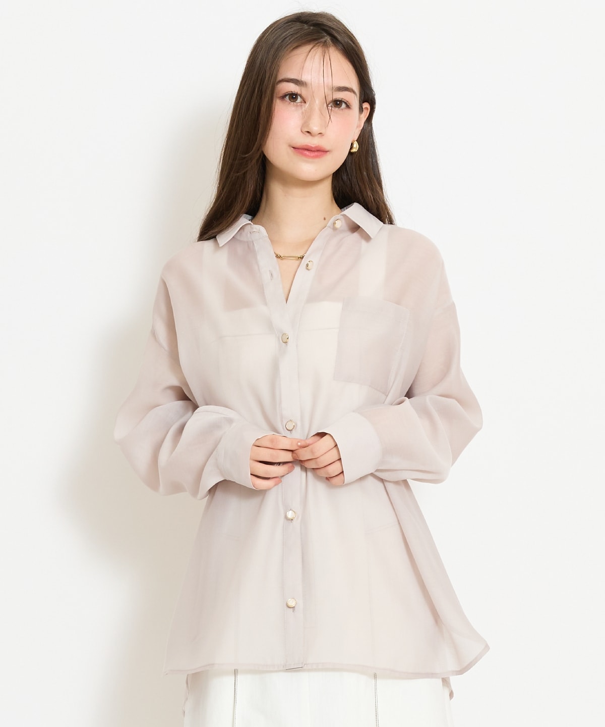 エアリーシアーシャツ