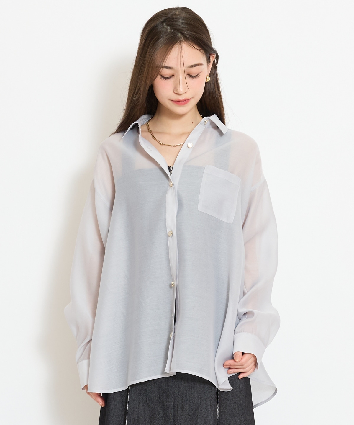 エアリーシアーシャツ