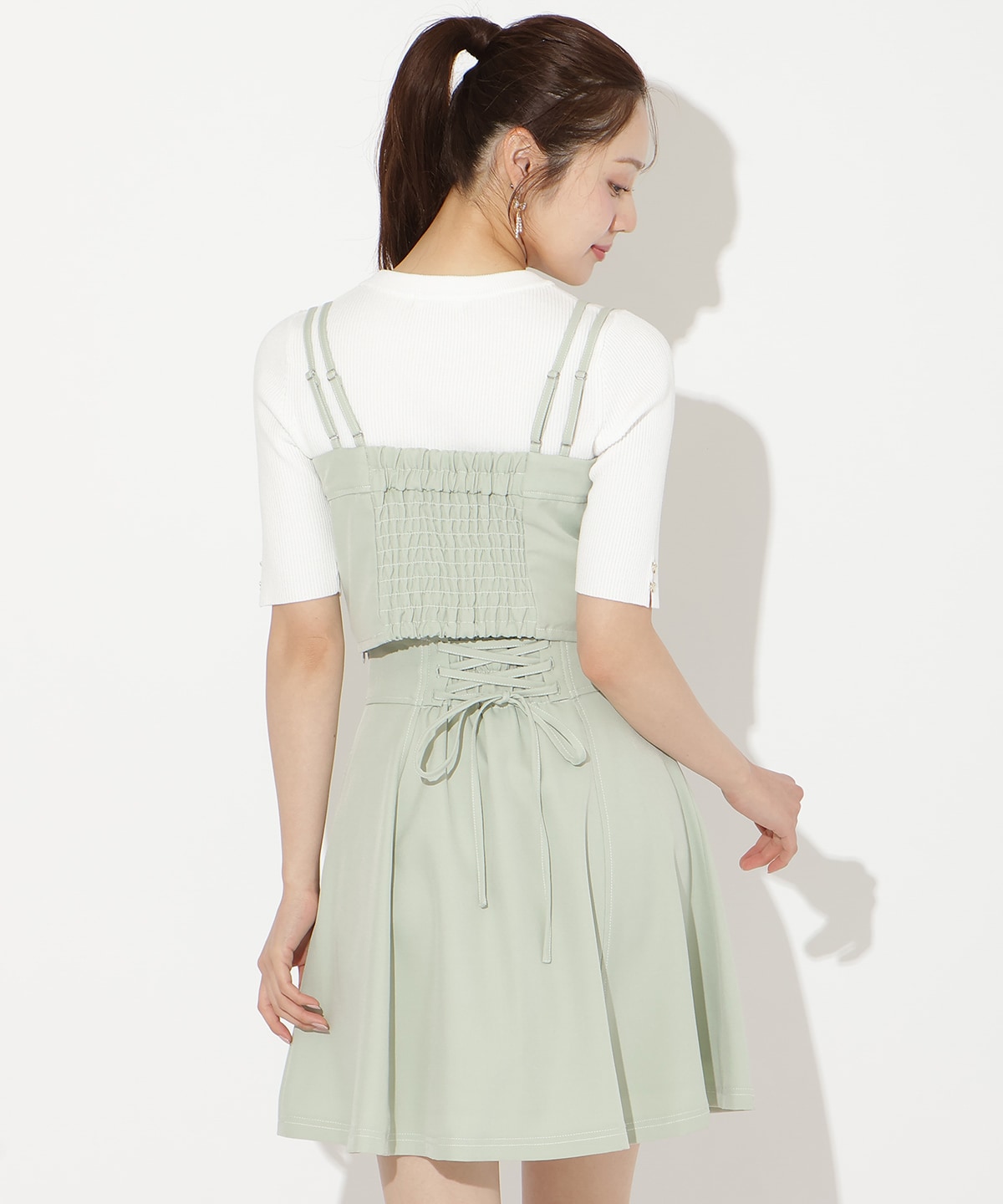 【3/19(thu)10時発売】フロントZIPデニムビスチェ