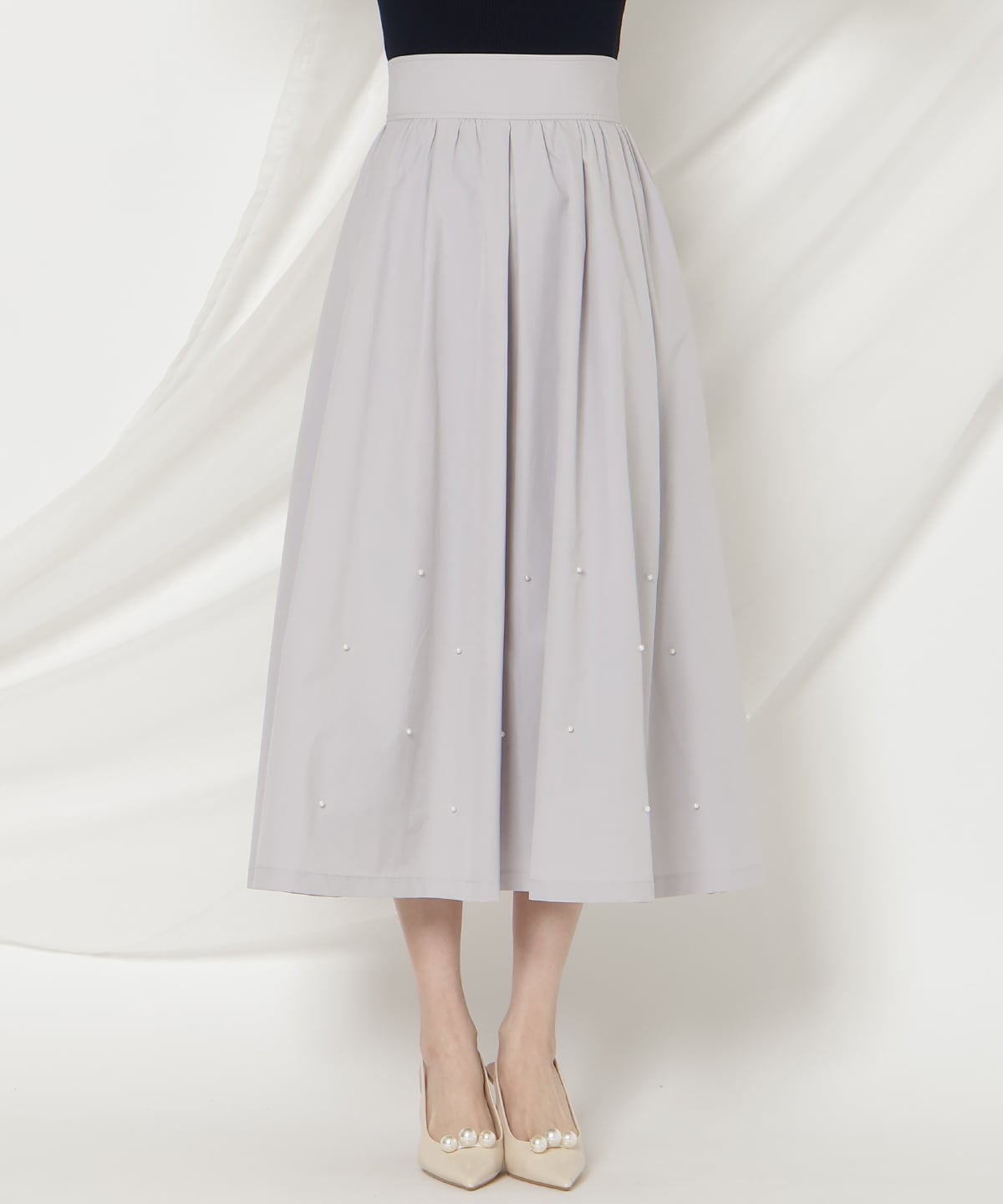 パールタックギャザースカート