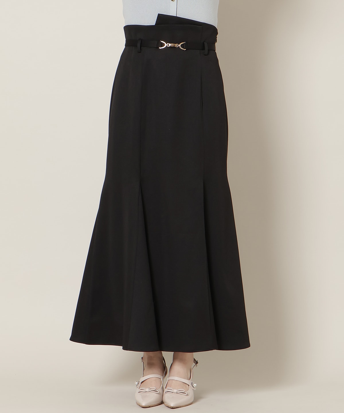 ビットベルト付きマーメイドスカート