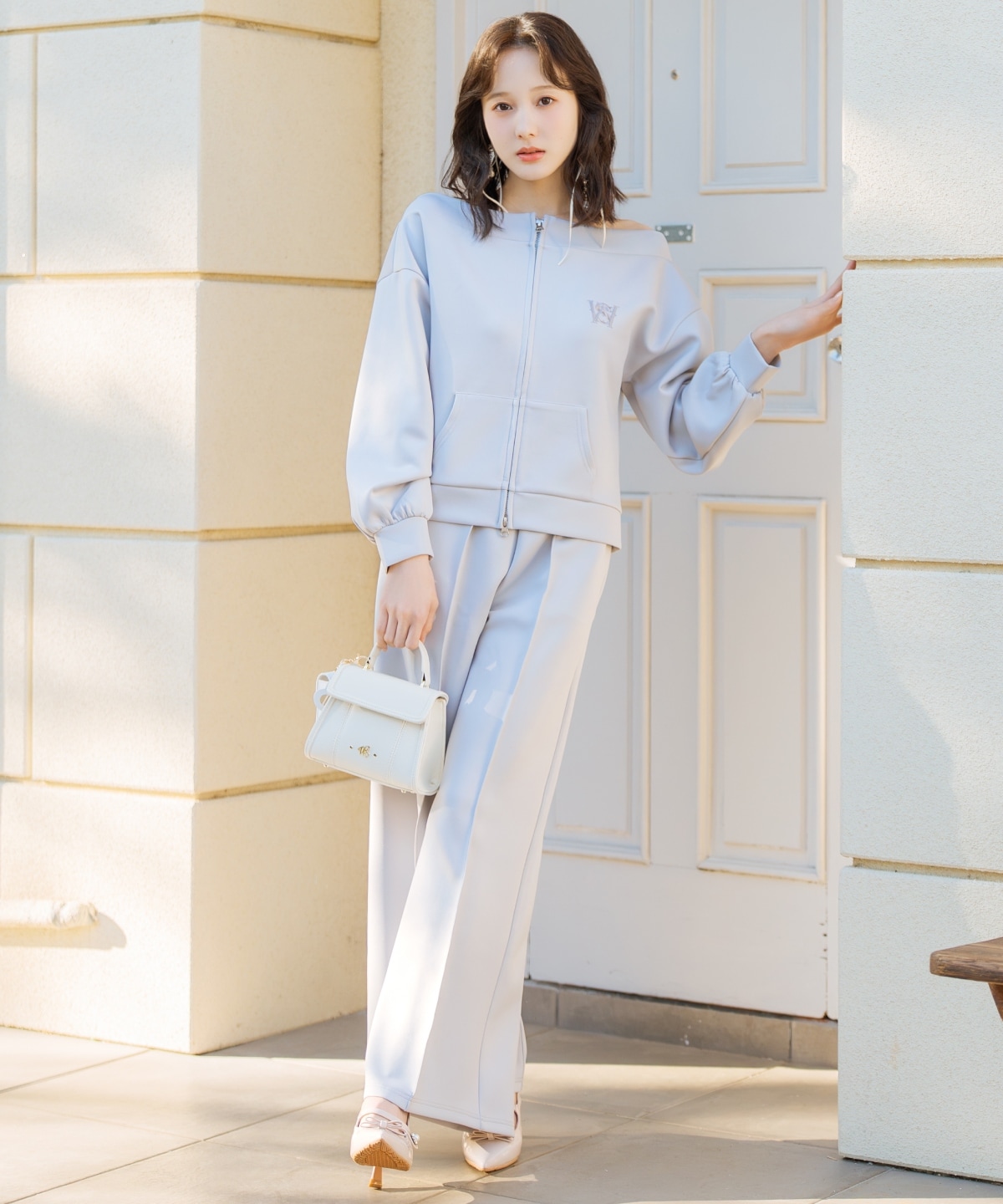 【3/12(thu)10時発売】フロントピンタックスウェットパンツ