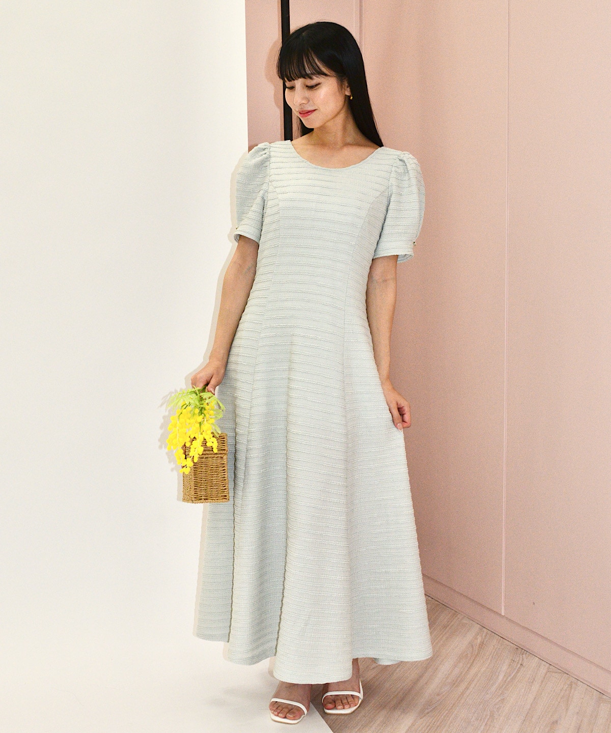 【4/24(fri)10時発売】バックオープンフレアカットワンピース