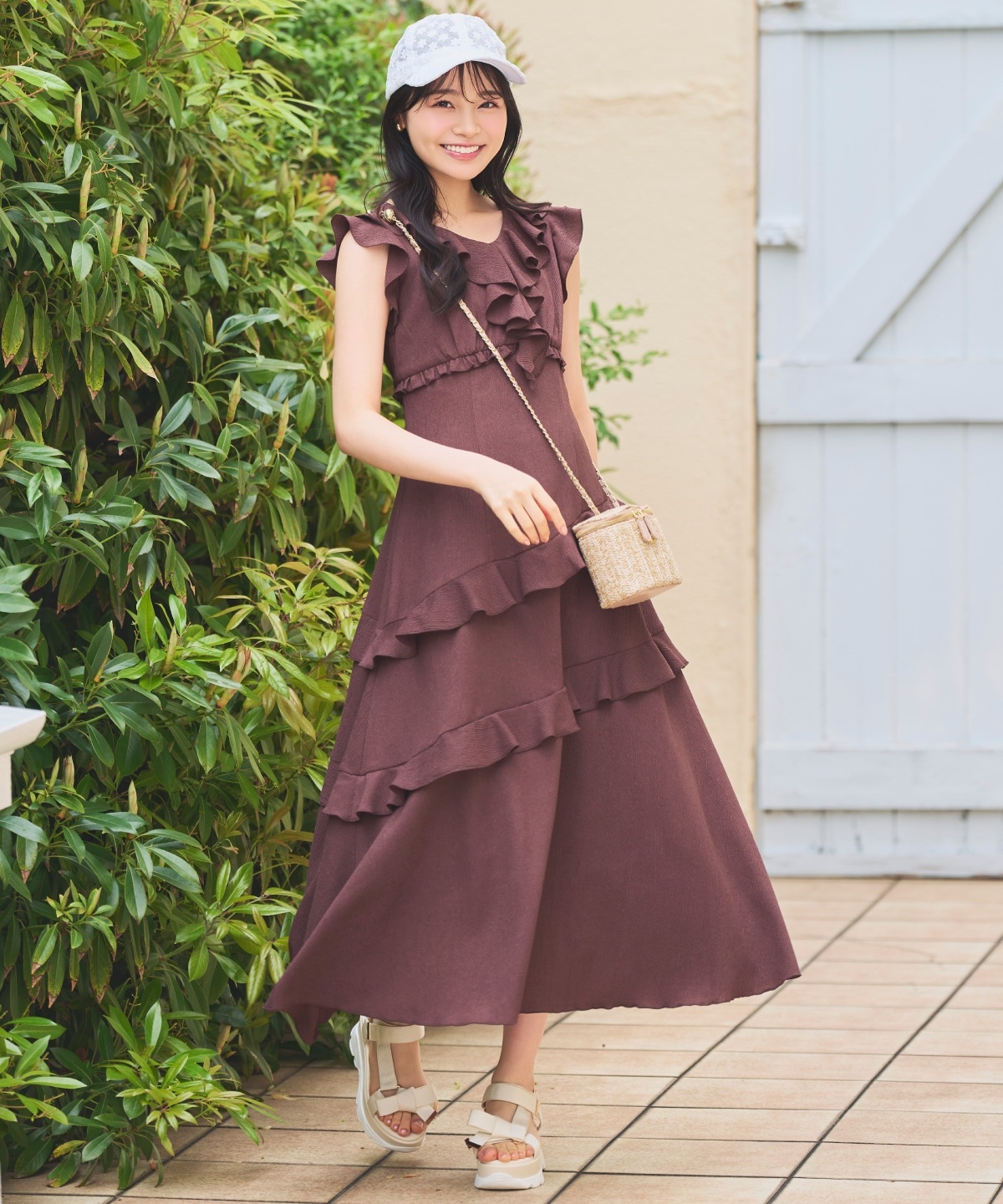 【6/11(thu)10時発売】ラッフルフリルティアードワンピース