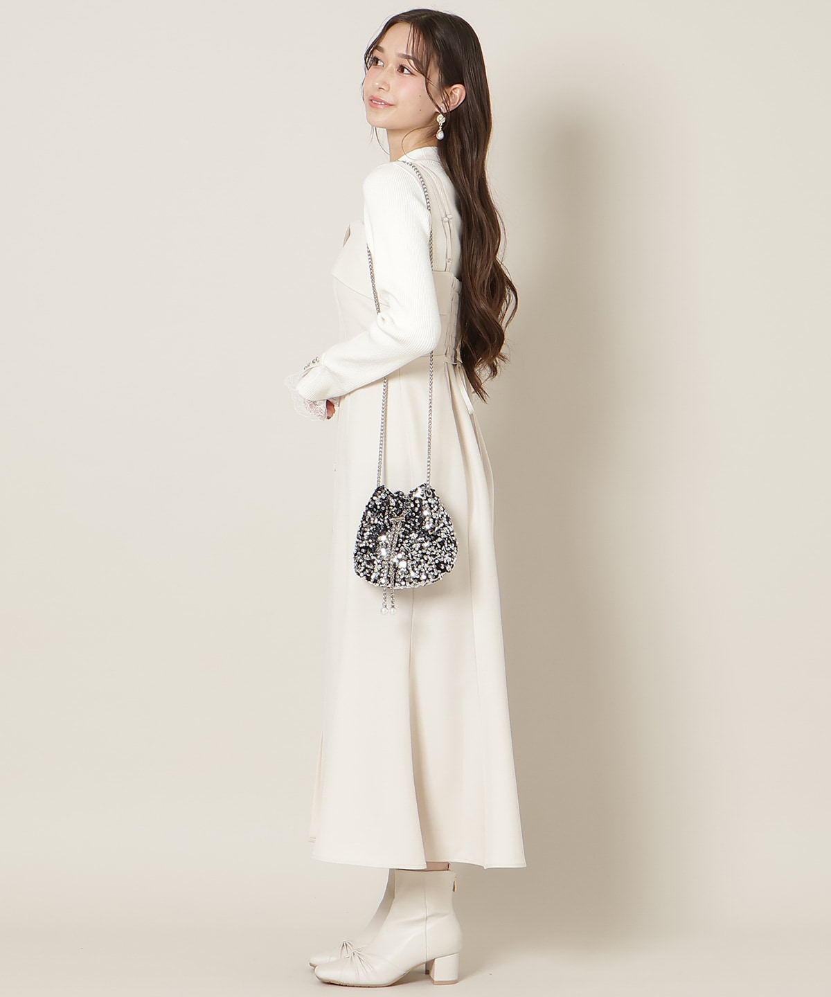 フロントスリットマーメイドワンピース