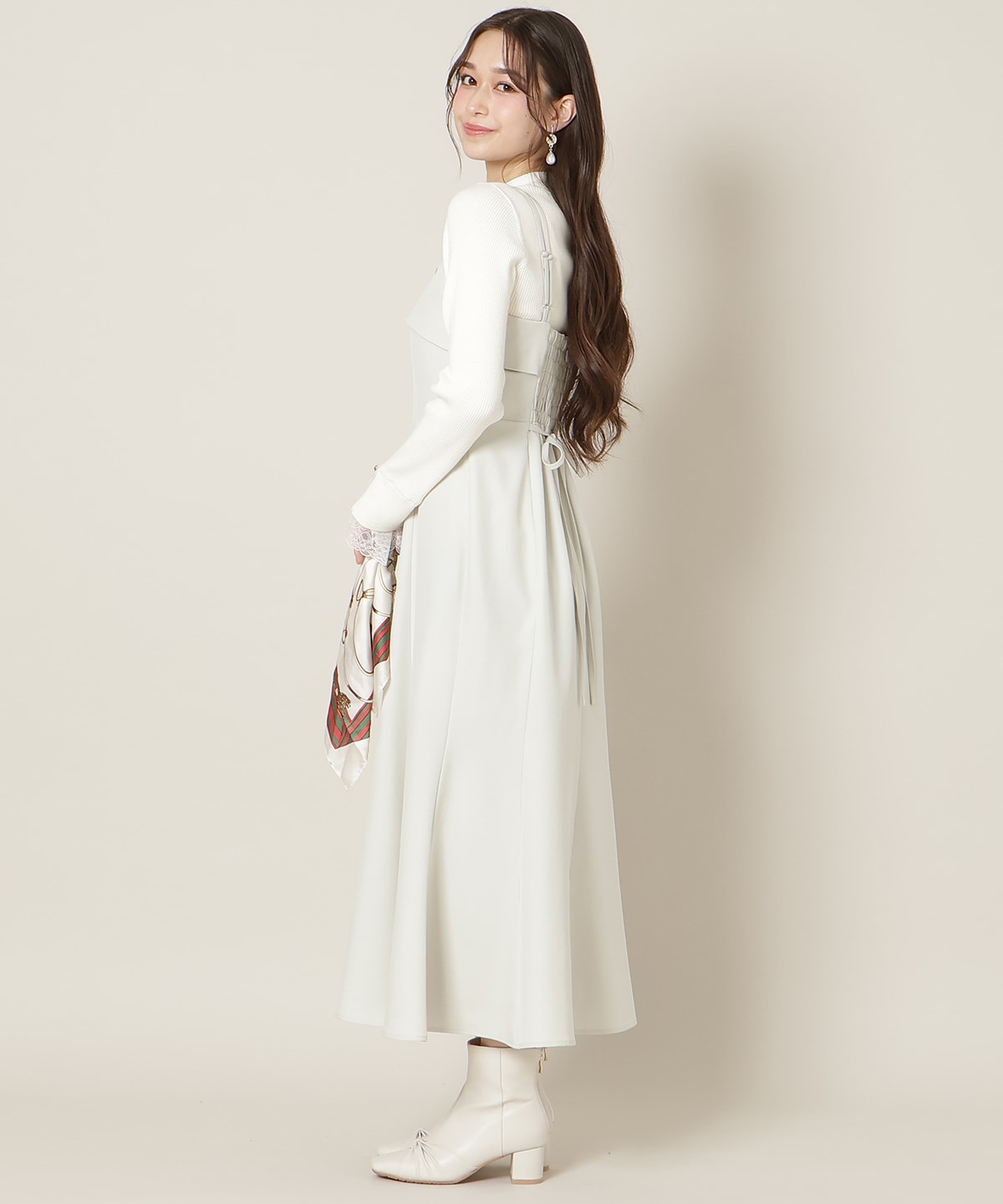 フロントスリットマーメイドワンピース